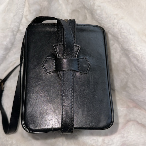 CHRISTIAN DIOR Black Vintage Trotter lunchbox bag Very unique & rare with key - Picture 3 of 13